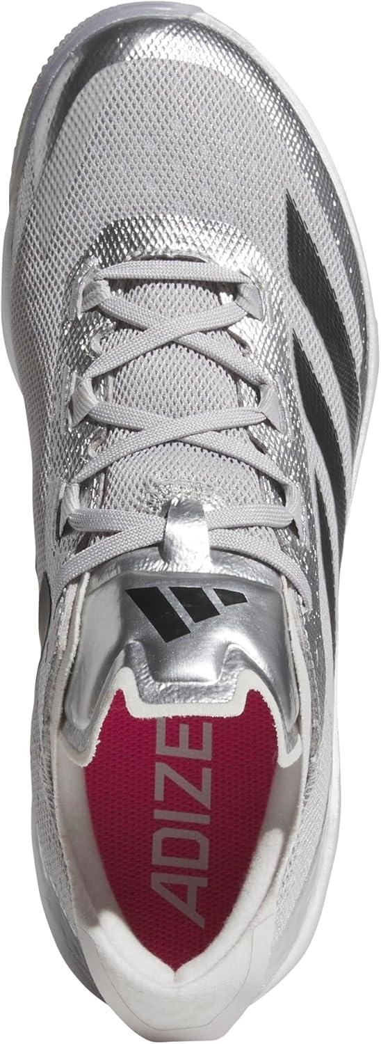 image:imageadidas Womens Train Essentials Boxy Workout Crew Neck Short Sleeve Athletic Casual Tops Casual WhiteSilver MetallicBlackGrey