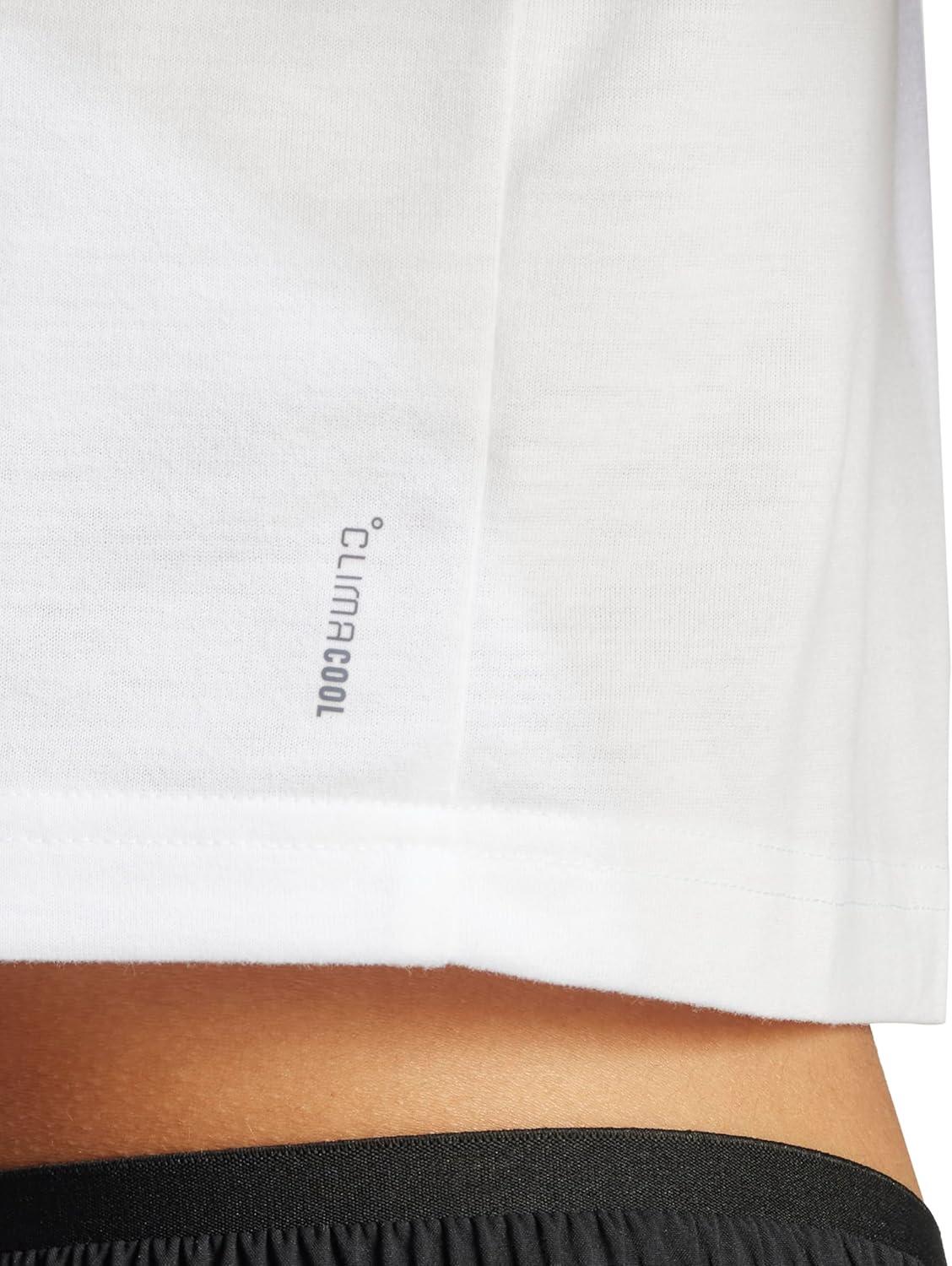 image:imageadidas Womens Train Essentials Boxy Workout Crew Neck Short Sleeve Athletic Casual Tops Casual WhiteWhite