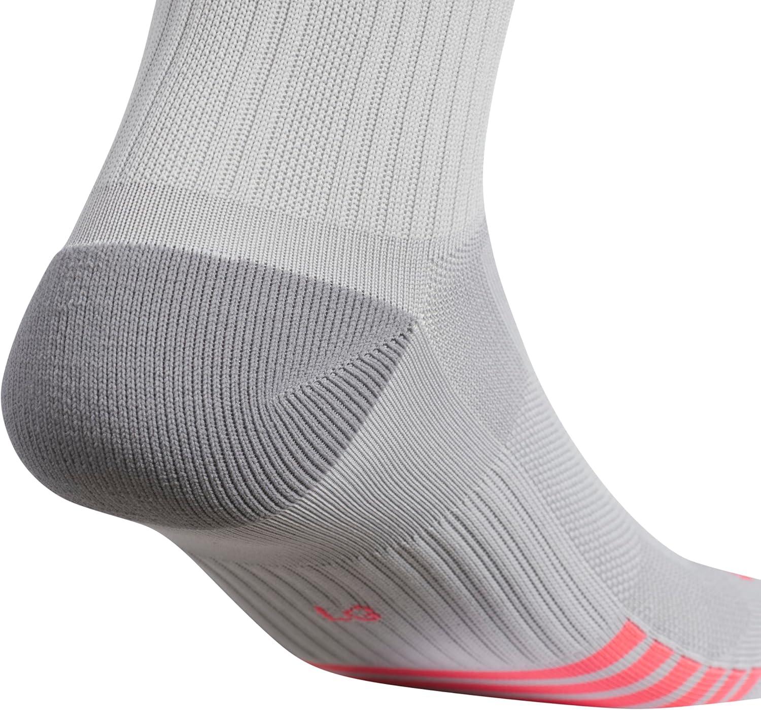 image:imageadidas mens Tech High Quarter Socks 3 Pairs Performance amp TrainingClear Onix GreyPure Turbo PinkPure Purple