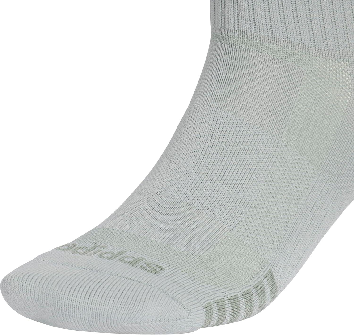 image:imageadidas mens Tech High Quarter Socks 3 Pairs Performance amp TrainingWonder Sage GreenGrey SixWonder Cargo Khaki
