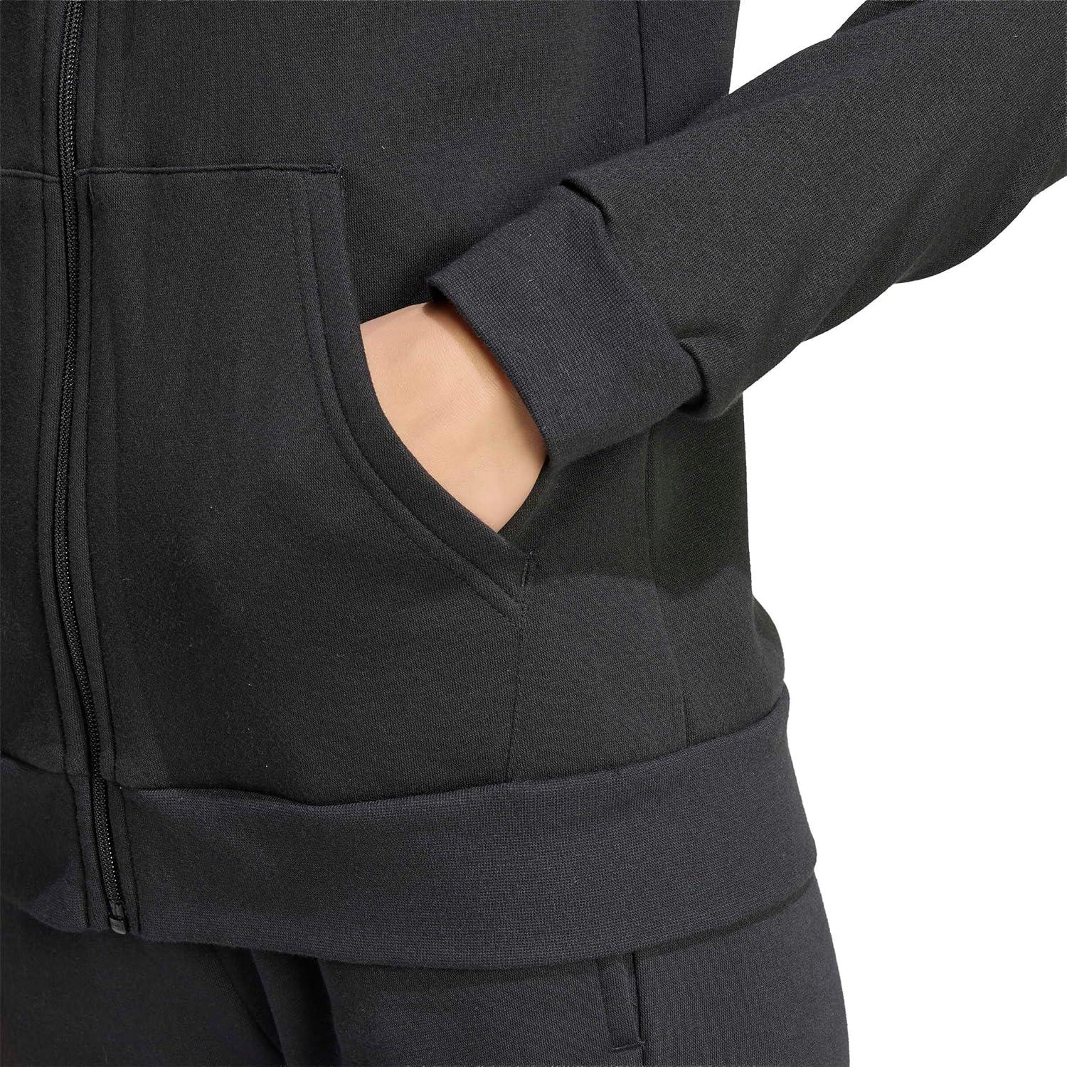 image:imageadidas womens Entrada 26 Fullzip HoodieBlackWhite