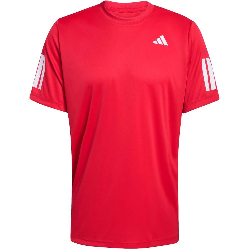 image:imageAdidas Mens Club Tennis Climacool 3Stripes TShirtPure Ruby