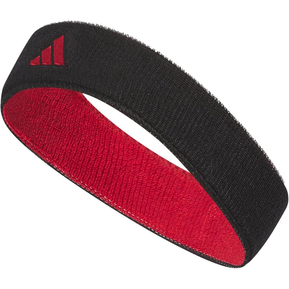 image:imageAdidas Unisex Interval Reversible Headband Athletic Sports SweatbandBlackTeam Power Red