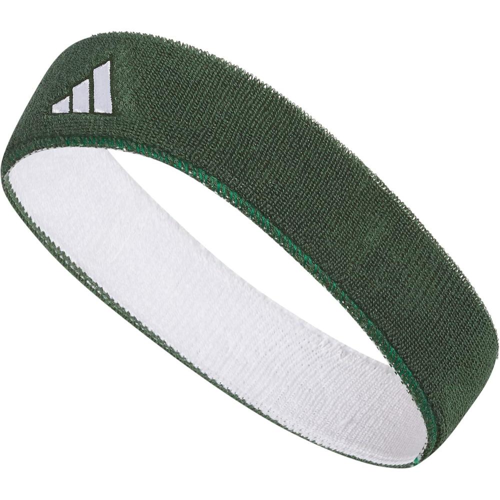 image:imageAdidas Unisex Interval Reversible Headband Athletic Sports SweatbandTeam Dark GreenWhite
