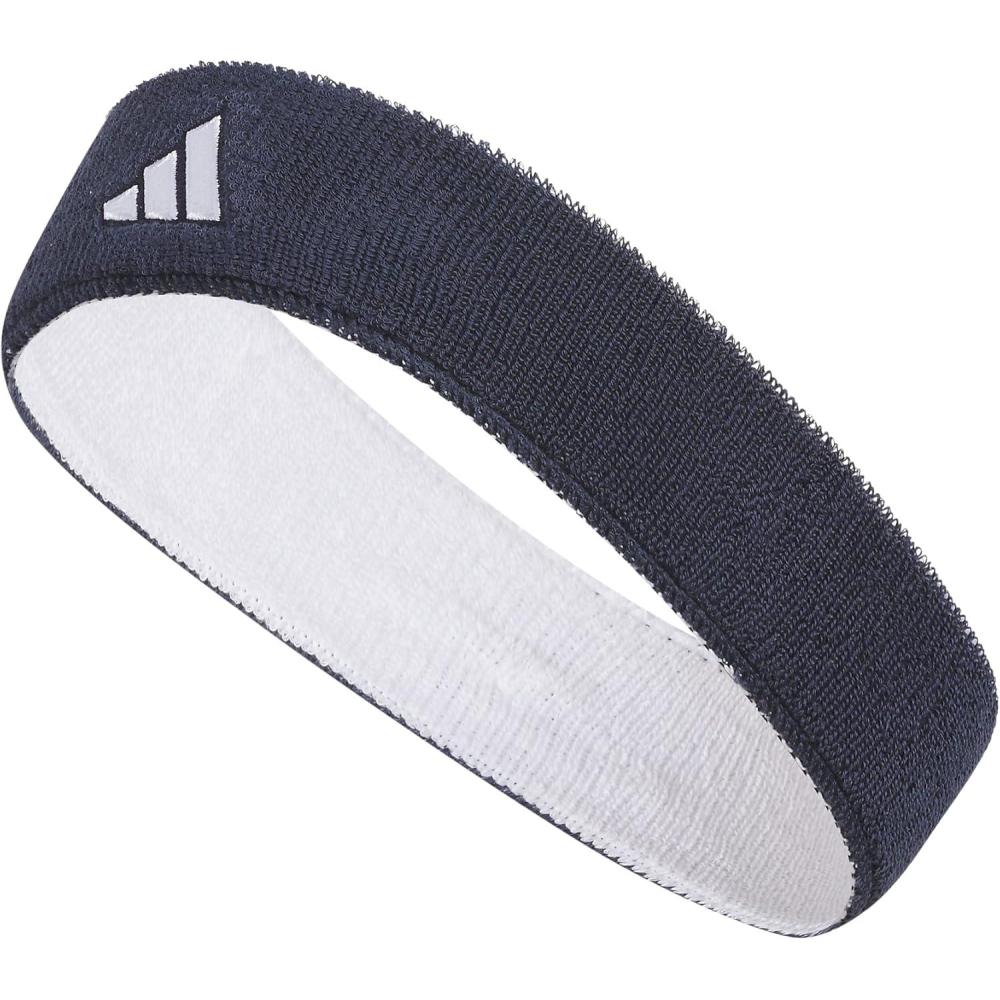 image:imageAdidas Unisex Interval Reversible Headband Athletic Sports SweatbandTeam Navy BlueWhite