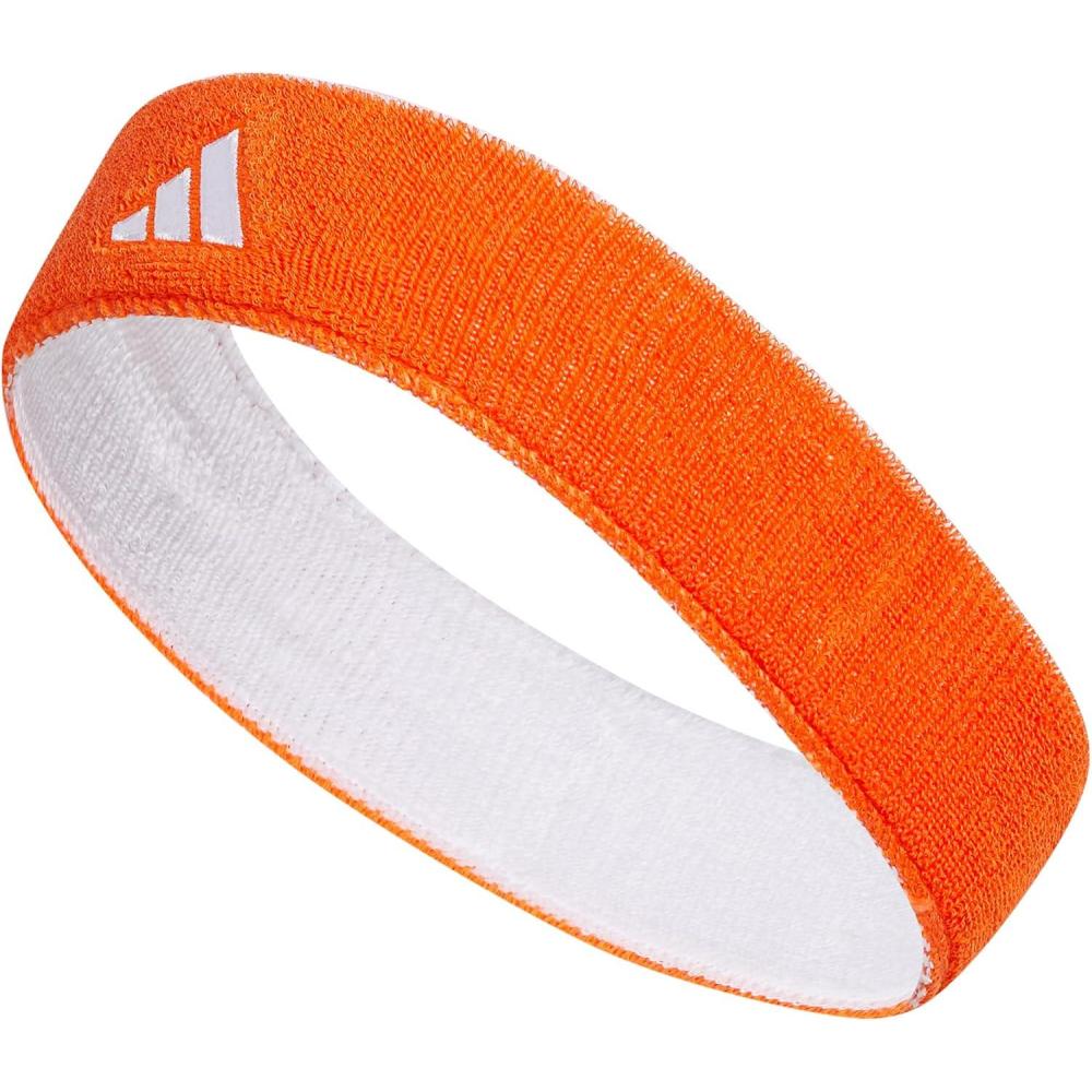 image:imageAdidas Unisex Interval Reversible Headband Athletic Sports SweatbandTeam OrangeWhite