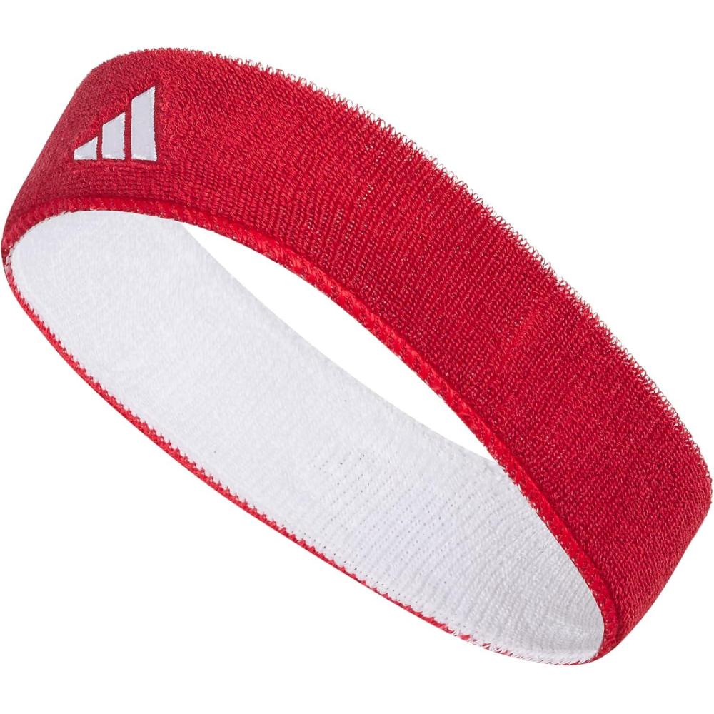 image:imageAdidas Unisex Interval Reversible Headband Athletic Sports SweatbandTeam Power RedWhite