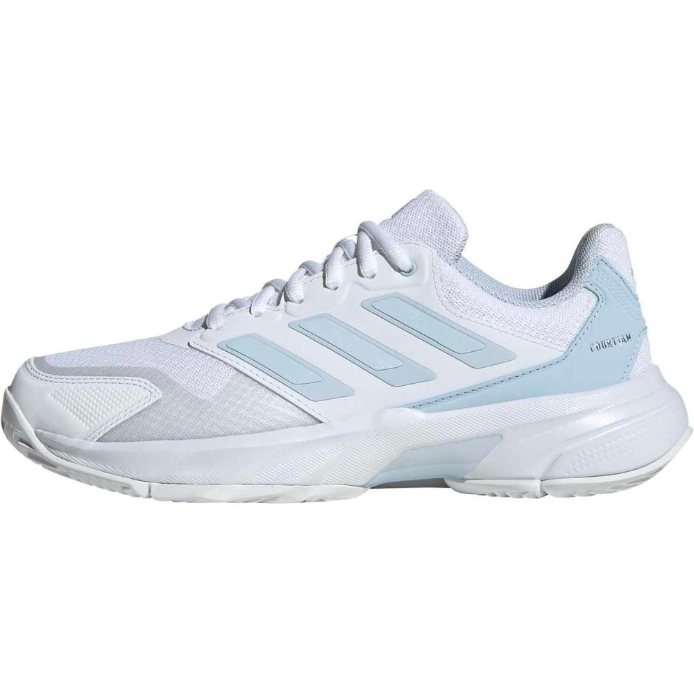 image:imageAdidas Womens Courtjam Control 3 TennisWhiteSilver Metallic