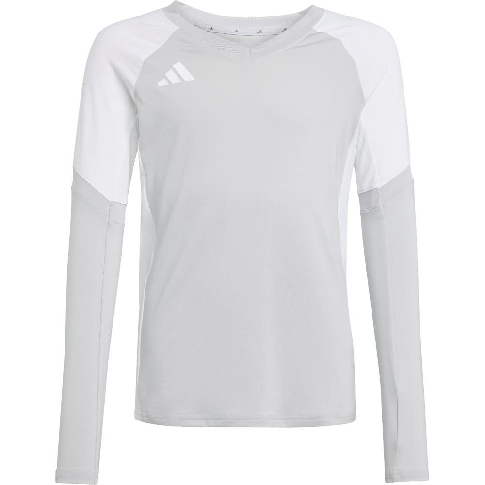image:imageadidas Girls Volleyball Quickset Long Sleeve JerseyTeam Light Grey