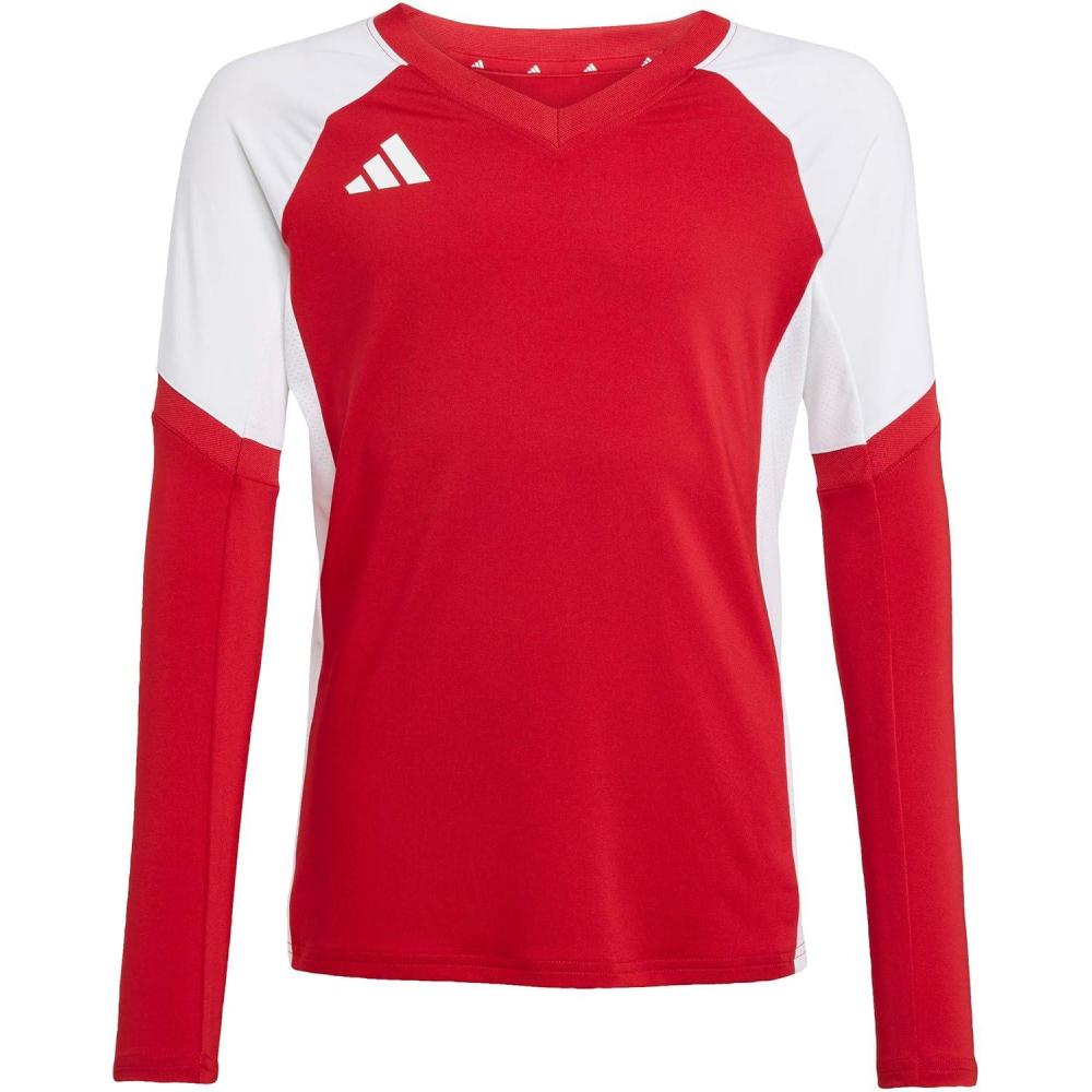 image:imageadidas Girls Volleyball Quickset Long Sleeve JerseyTeam Power Red