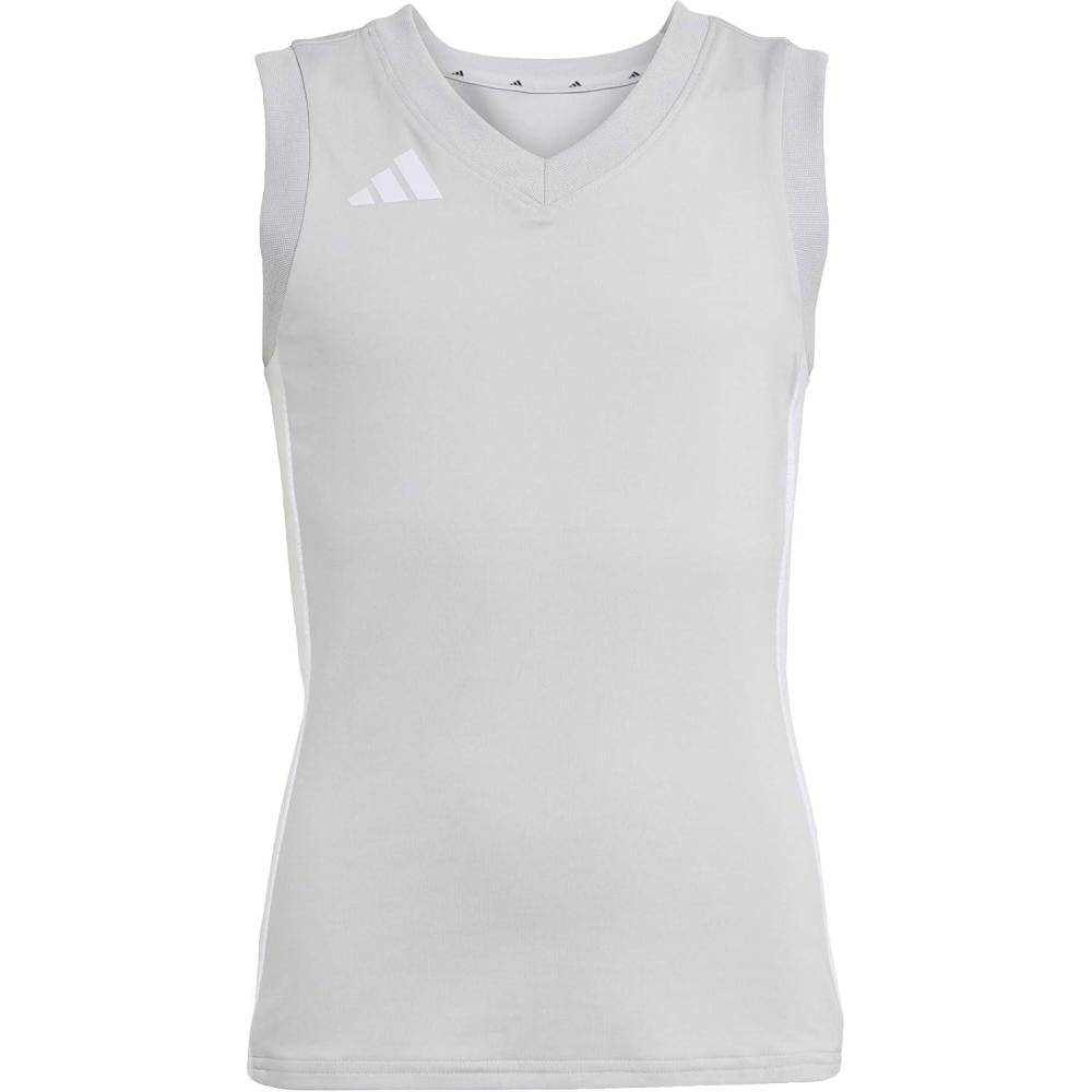 image:imageadidas Girls Volleyball Quickset Sleeveless JerseyTeam Light Grey