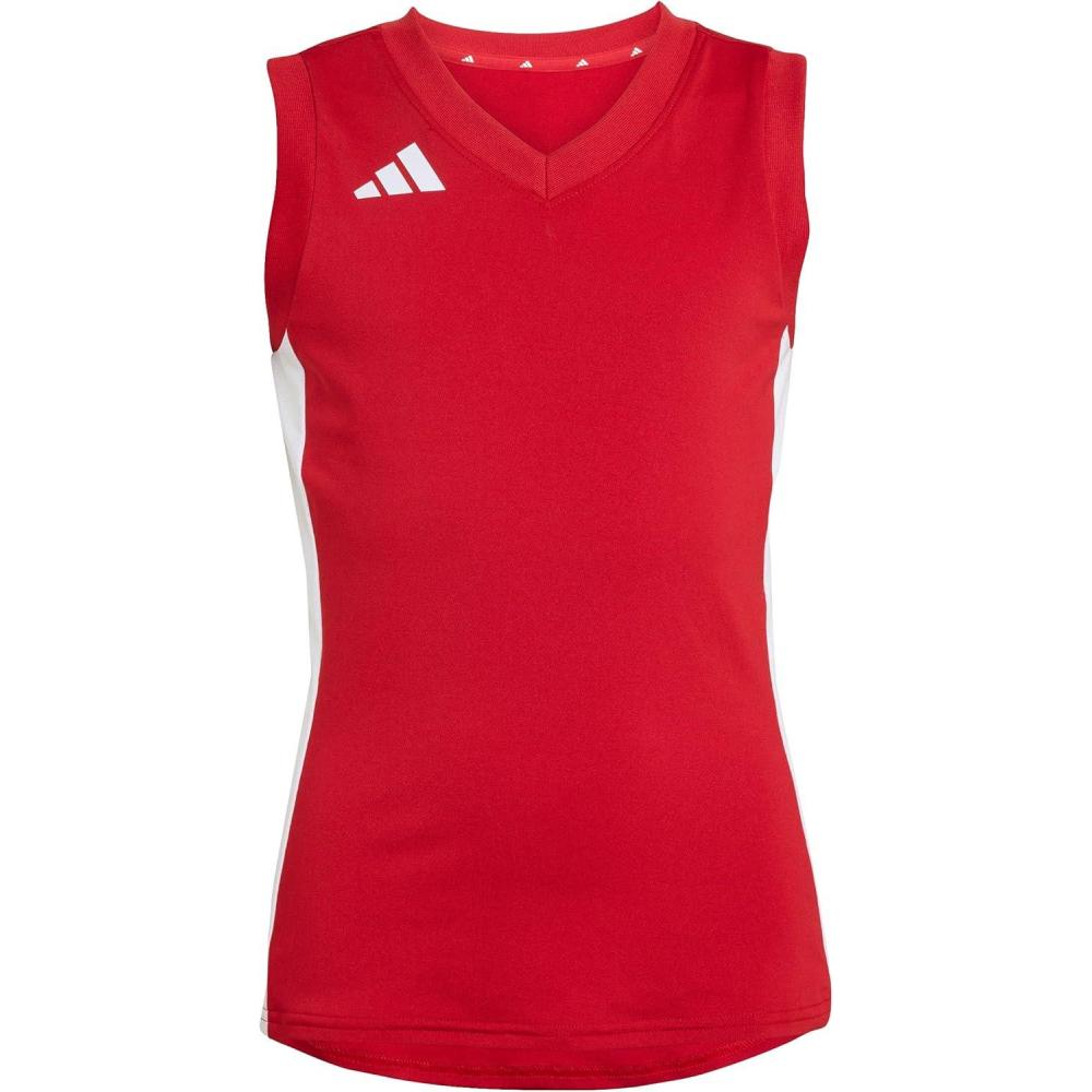 image:imageadidas Girls Volleyball Quickset Sleeveless JerseyTeam Power Red