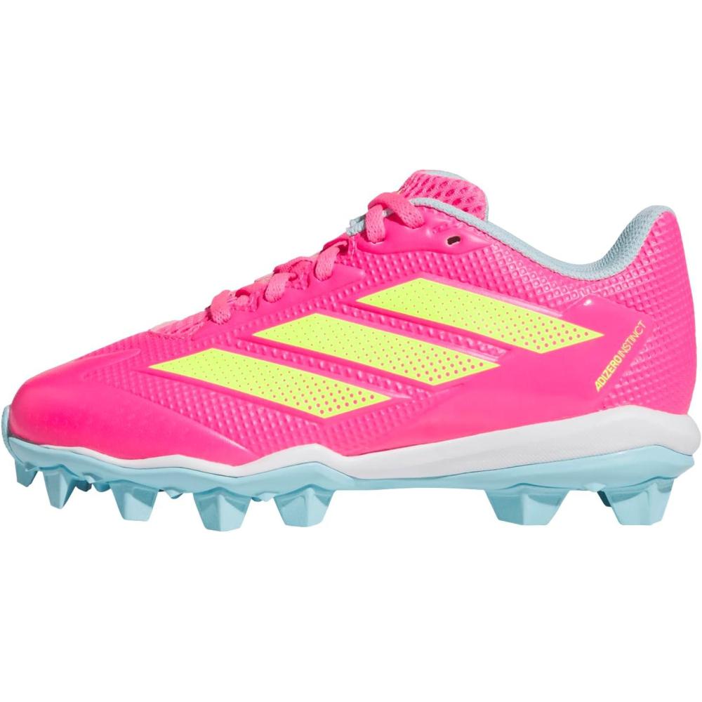 image:imageadidas Kids Adizero Instinct 20 Molded Rubber SoftballLucid PinkLucid LemonBliss Blue
