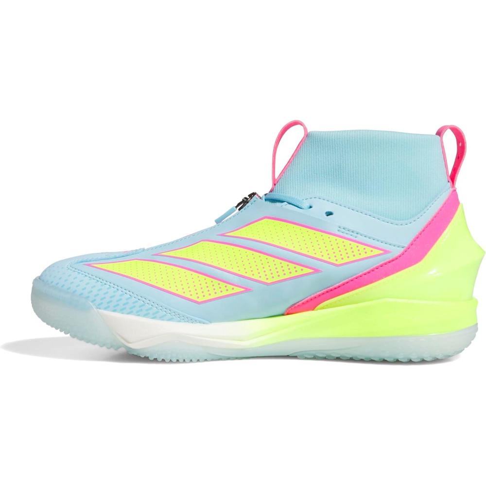 image:imageadidas Mens Adizero Impact 20 Turf Mid Top BaseballBliss BlueLucid LemonLucid Pink