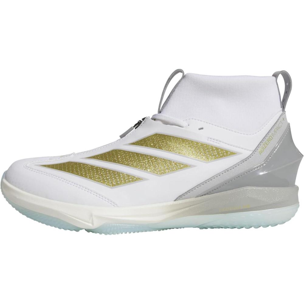 image:imageadidas Mens Adizero Impact 20 Turf Mid Top BaseballWhiteGold MetallicGold Metallic