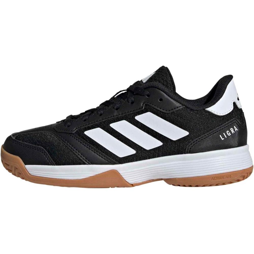 image:imageadidas UnisexChild Ligra 8 IndoorBlackWhiteBlack
