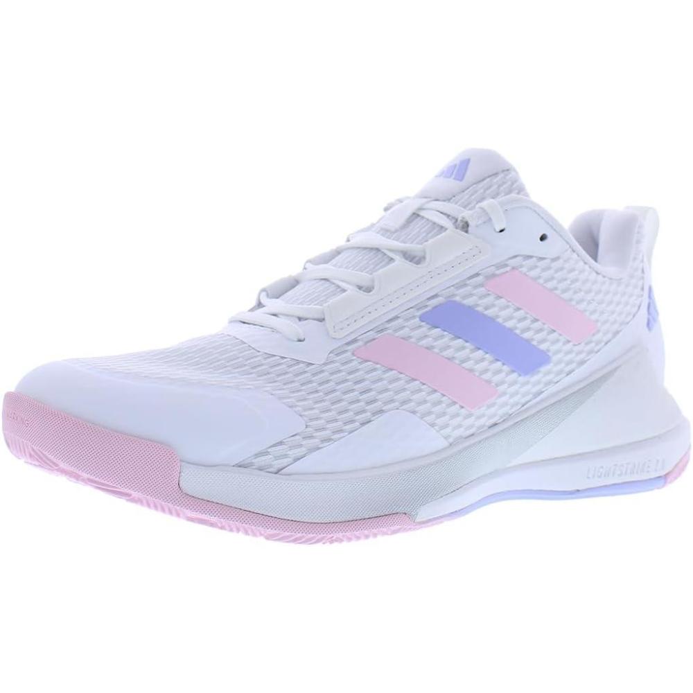 image:imageadidas Womens Novaflight 2 IndoorWhiteViolet ToneClear Pink