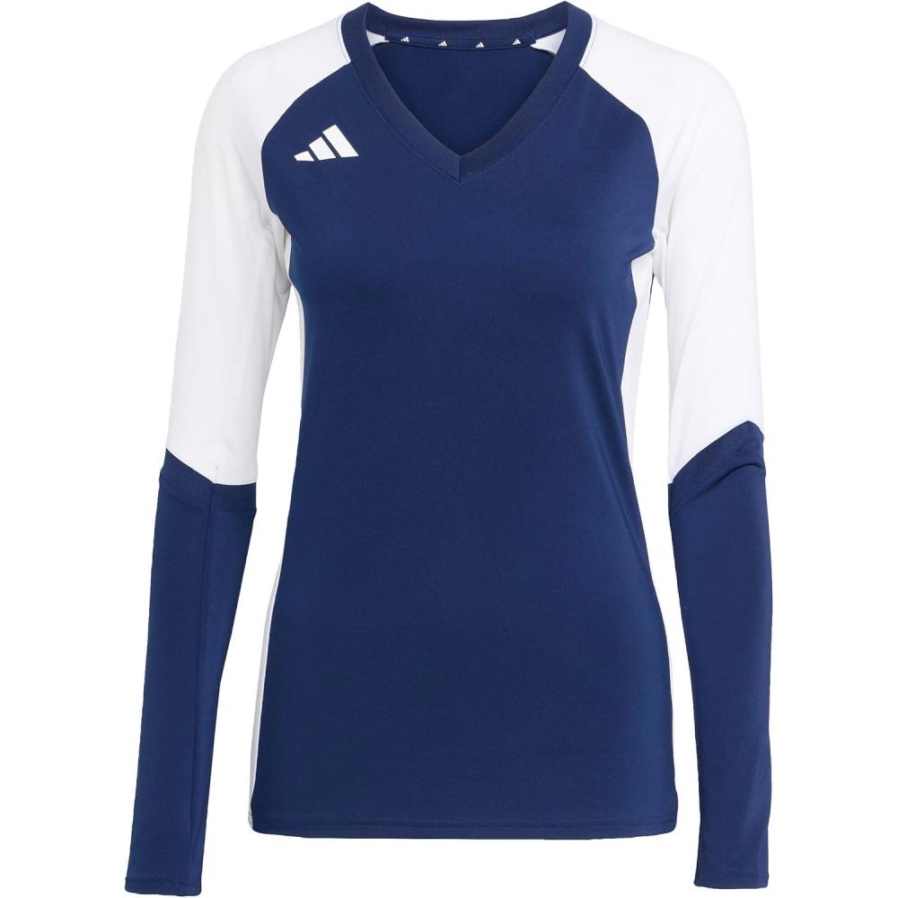 image:imageadidas Womens Quickset Volleyball Long Sleeve JerseyTeam Navy Blue
