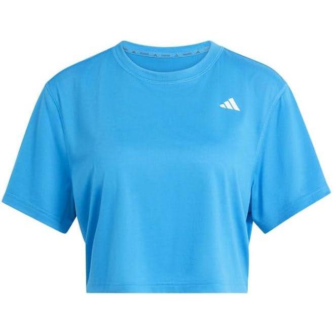 image:imageadidas Womens Train Essentials Boxy Workout Crew Neck Short Sleeve Athletic Casual Tops Casual  WhiteRay Blue