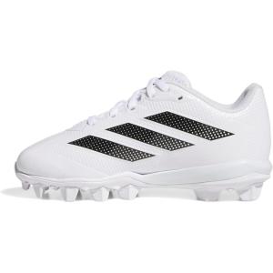 adidas Kids’ Adizero Instinct 2.0 Molded Rubber Softball(White/Black/Black)