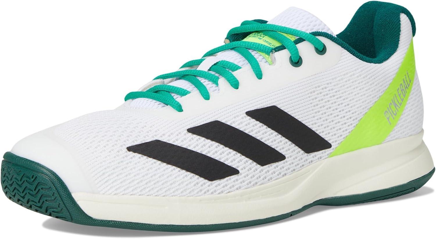image:imageAdidas Mens Courtflash PickleballWhiteBlackCollegiate Green