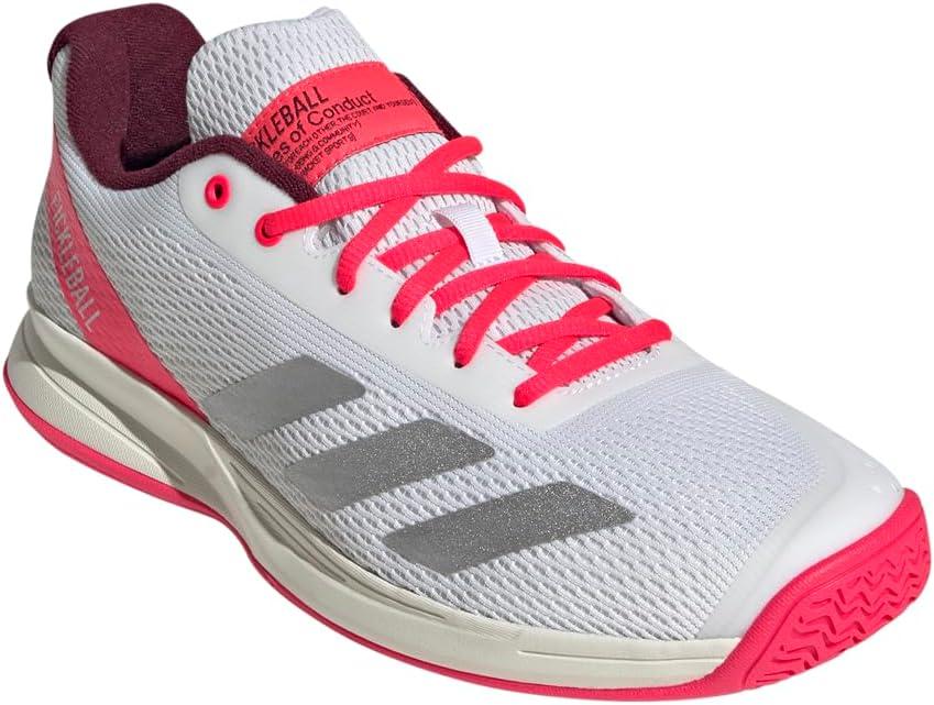 image:imageAdidas Mens Courtflash PickleballWhiteSilver MetallicLucid Red
