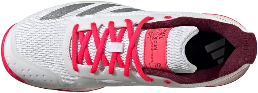image:imageAdidas Mens Courtflash PickleballWhiteSilver MetallicLucid Red
