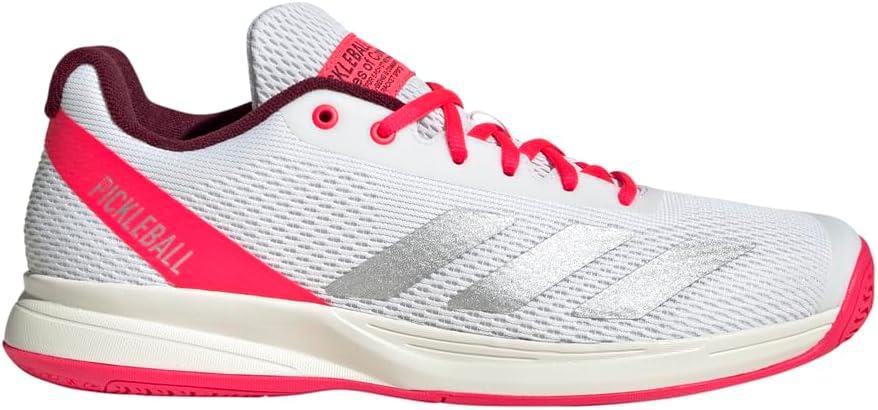 image:imageAdidas Mens Courtflash PickleballWhiteSilver MetallicLucid Red