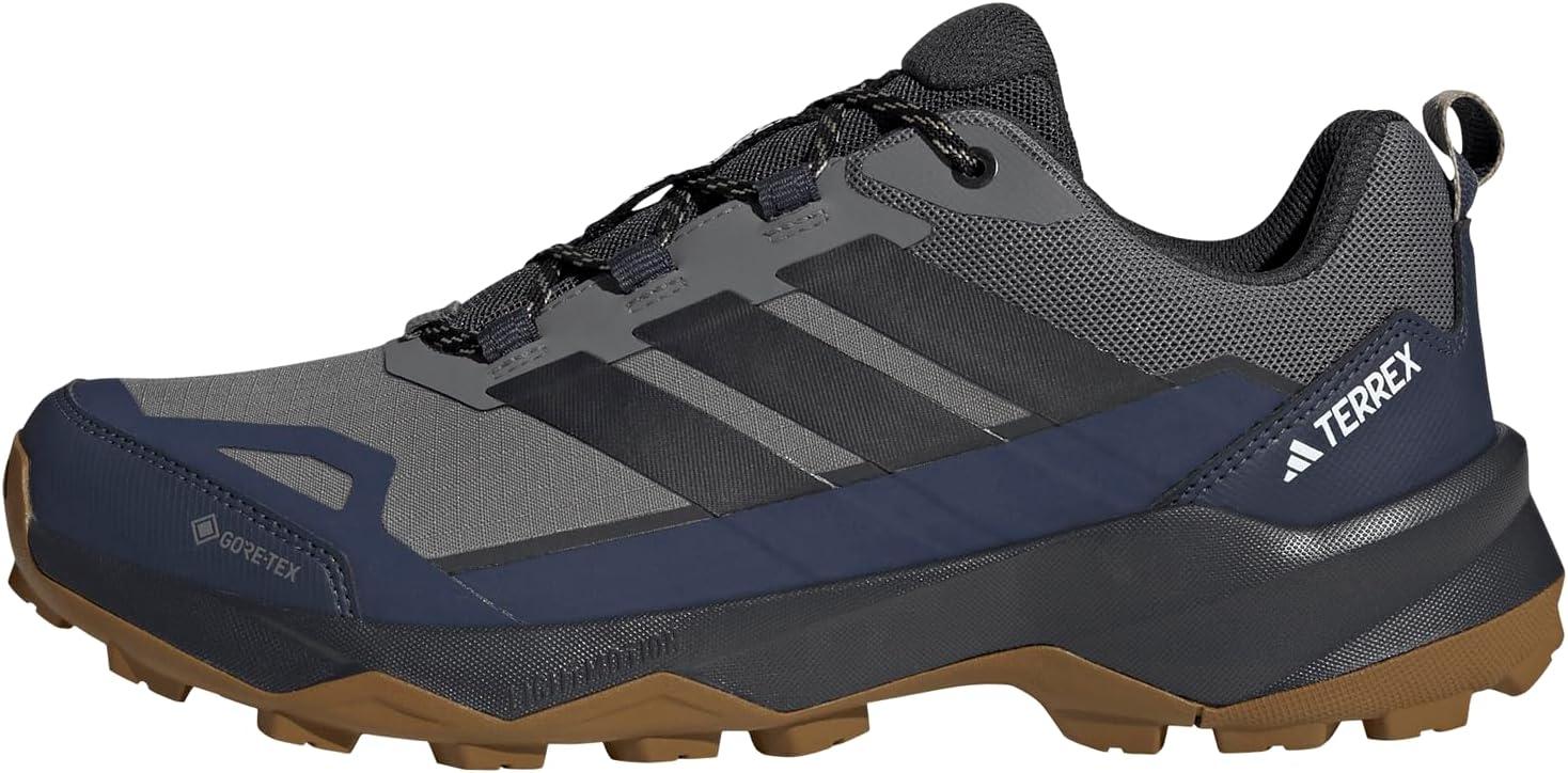 image:imageAdidas Mens Terrex Skychaser Ax5 Goretex Hiking ShoesGreyCarbonShadow Navy