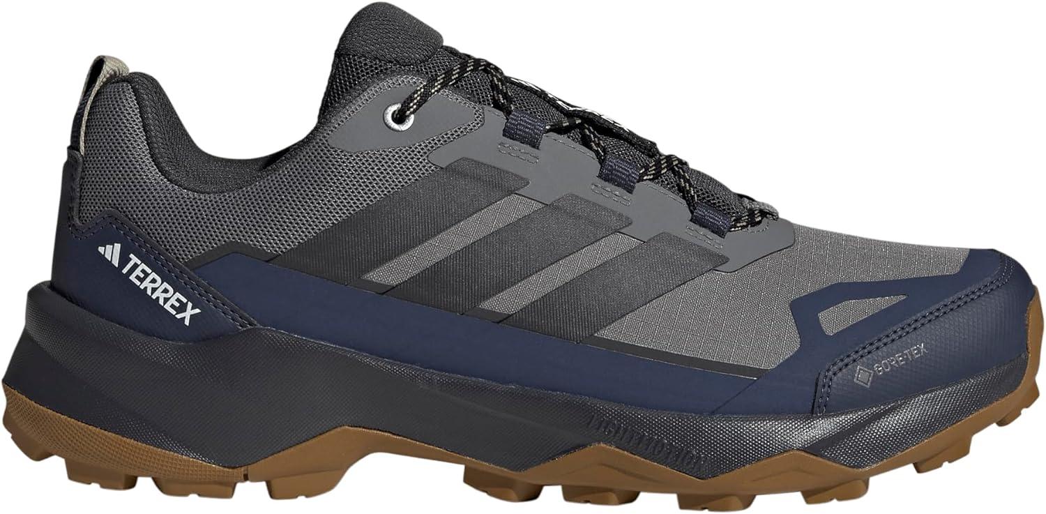 image:imageAdidas Mens Terrex Skychaser Ax5 Goretex Hiking ShoesGreyCarbonShadow Navy
