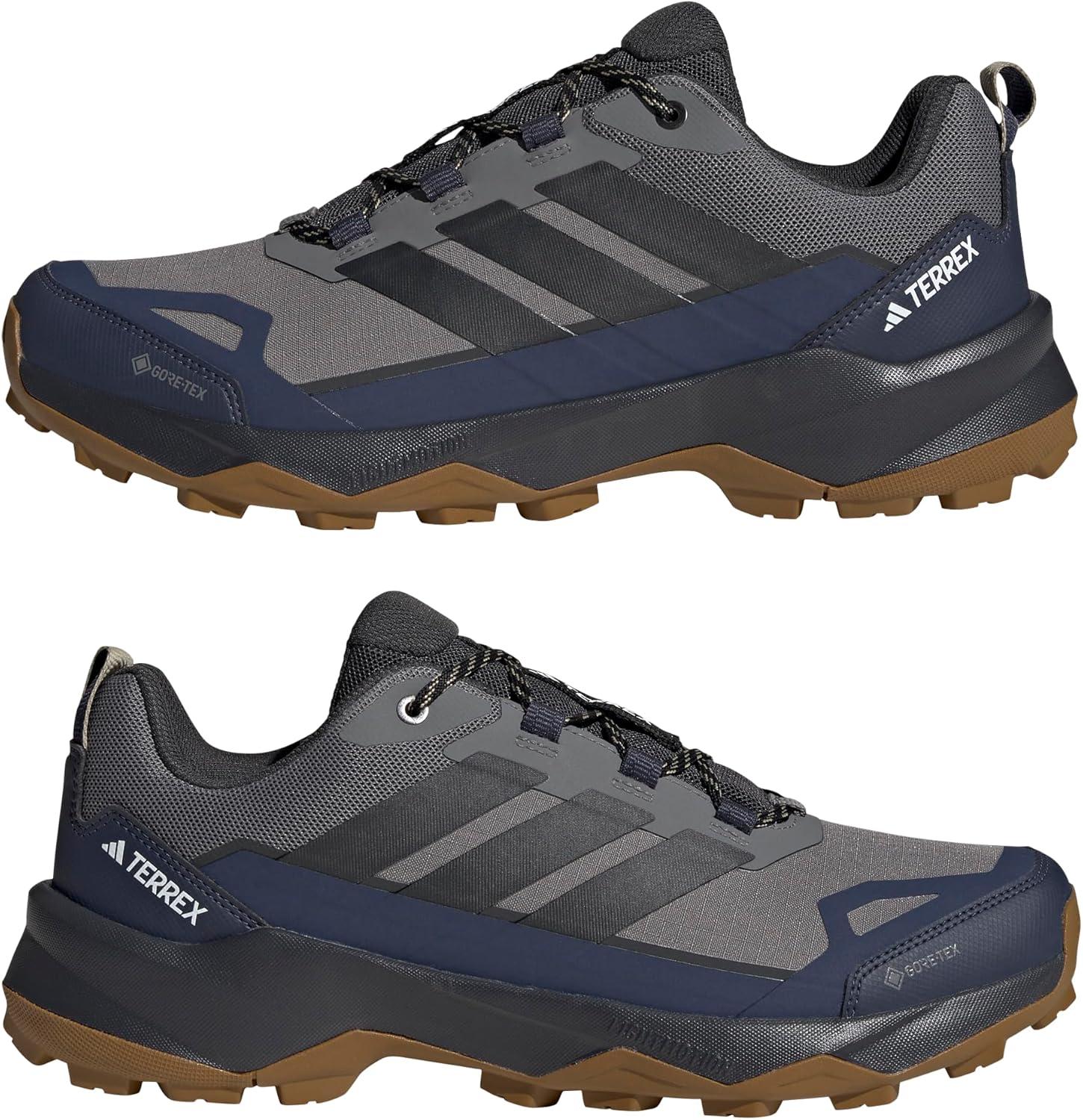 image:imageAdidas Mens Terrex Skychaser Ax5 Goretex Hiking ShoesGreyCarbonShadow Navy
