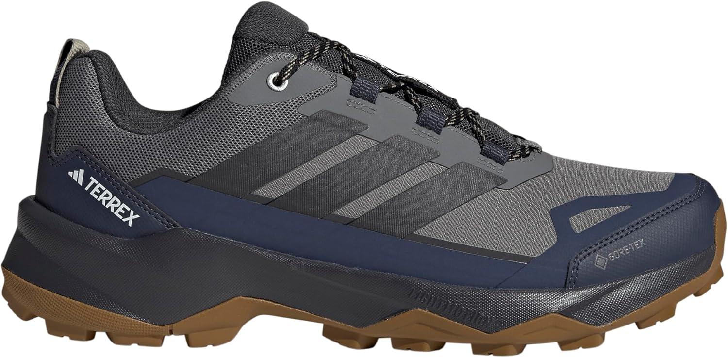 image:imageAdidas Mens Terrex Skychaser Ax5 Goretex Hiking ShoesGreyCarbonShadow Navy