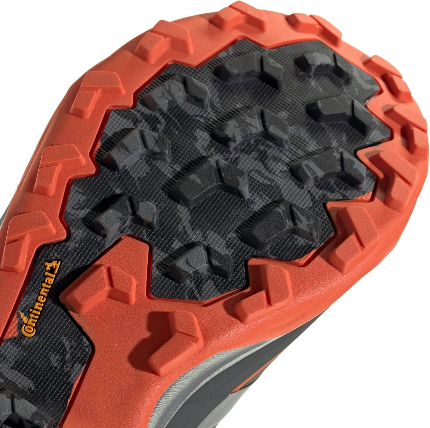 image:imageAdidas Mens Terrex Skychaser Ax5 Goretex Hiking ShoesGreySilver MetallicSemi Impact Orange