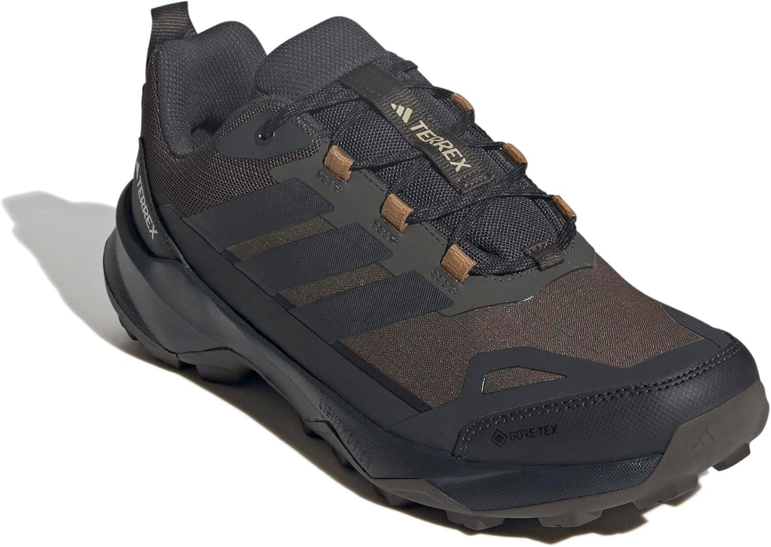 image:imageAdidas Mens Terrex Skychaser Ax5 Goretex Hiking ShoesShadow Olive Carbon Bronze Strata