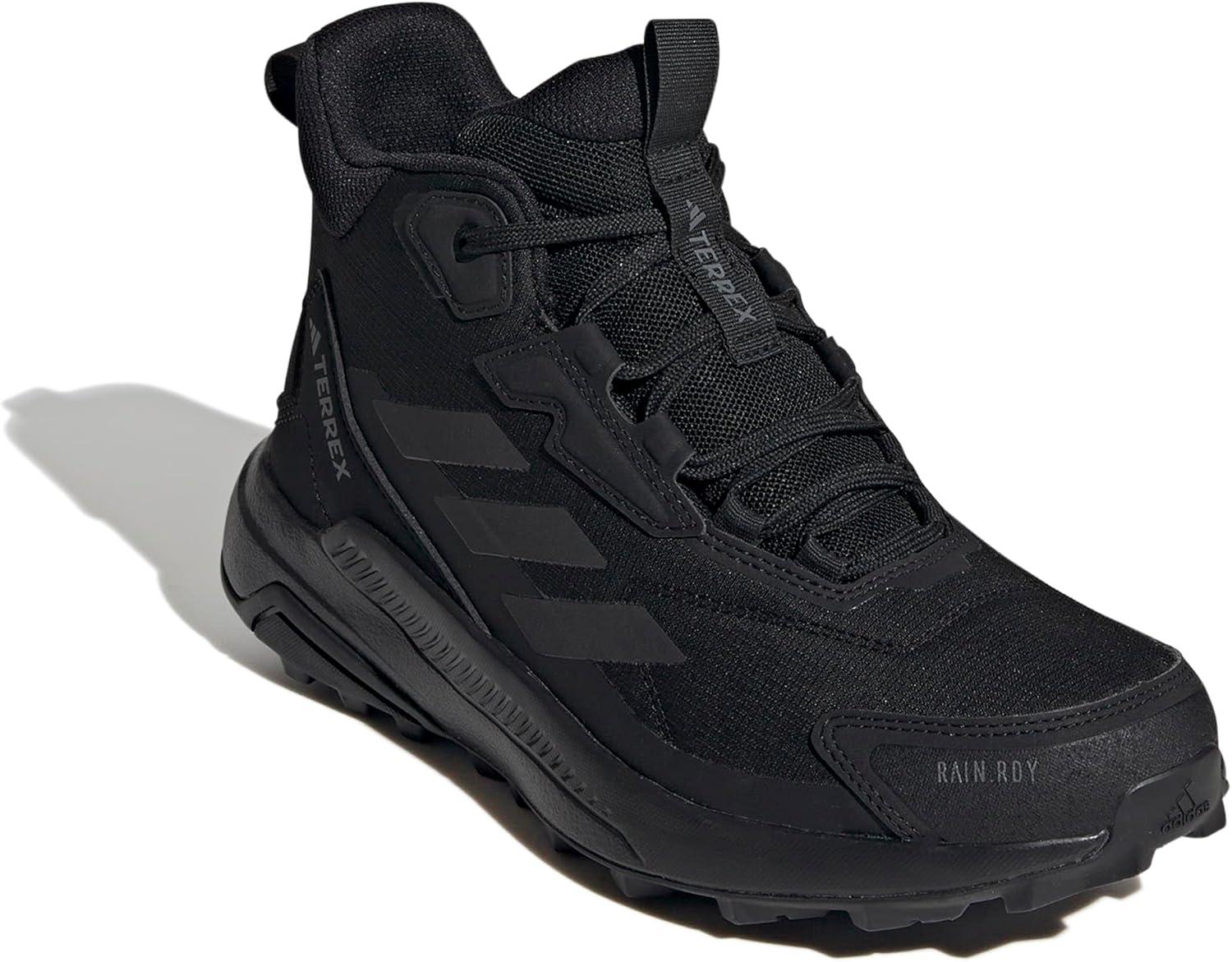 image:imageAdidas Womens Terrex Anylander Mid Top Rainrdy Hiking SneakersBlackBlackGrey