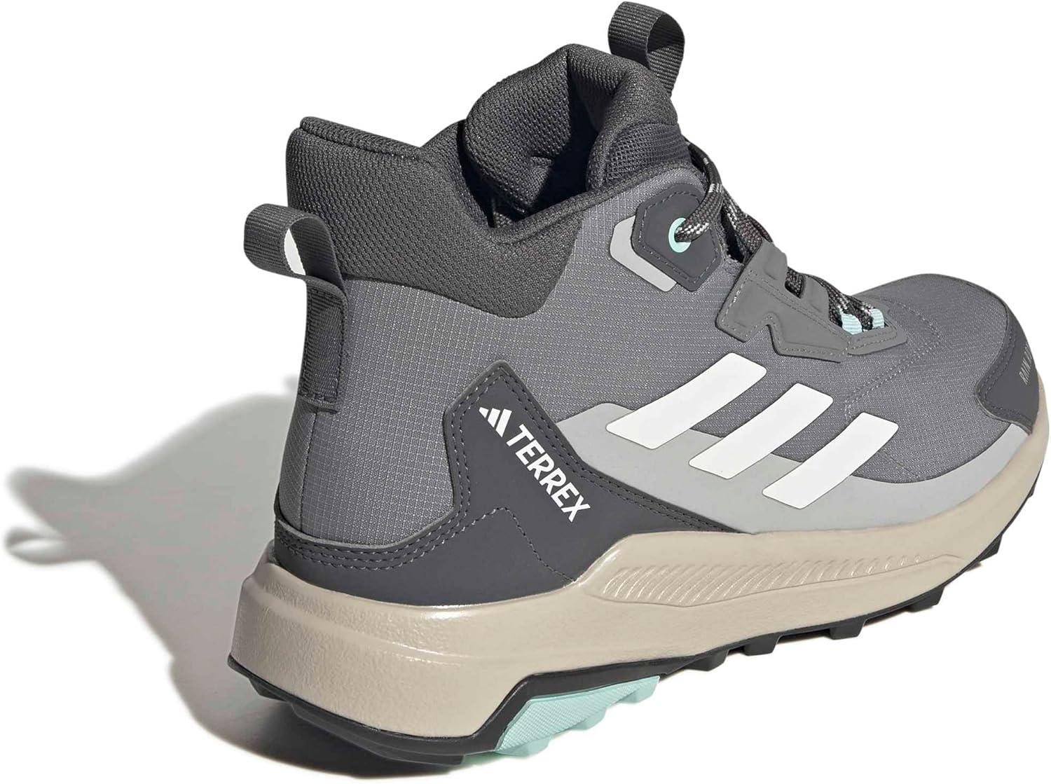 image:imageAdidas Womens Terrex Anylander Mid Top Rainrdy Hiking SneakersGreyOff WhiteGrey
