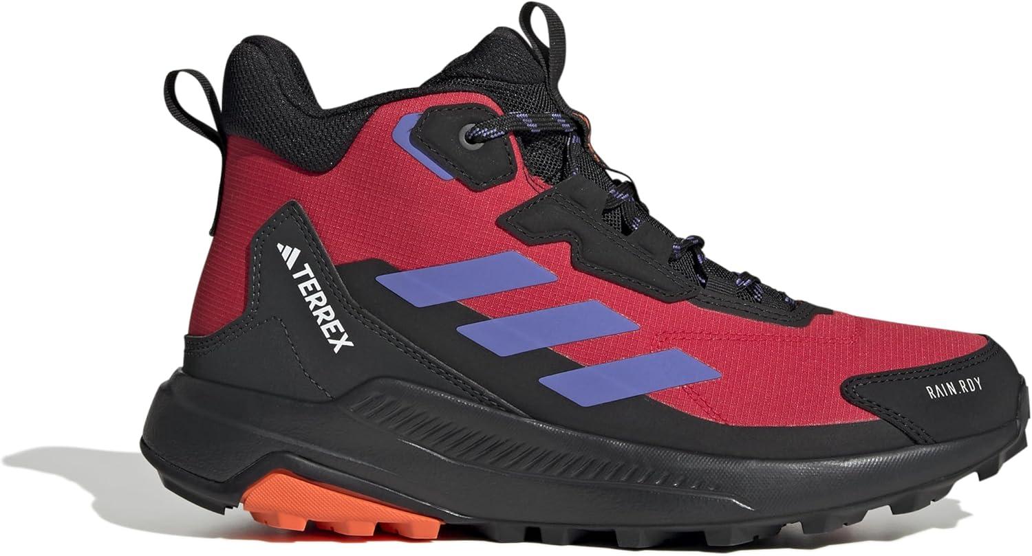 image:imageAdidas Womens Terrex Anylander Mid Top Rainrdy Hiking SneakersPure Ruby Semi Cobalt Blue Core Black