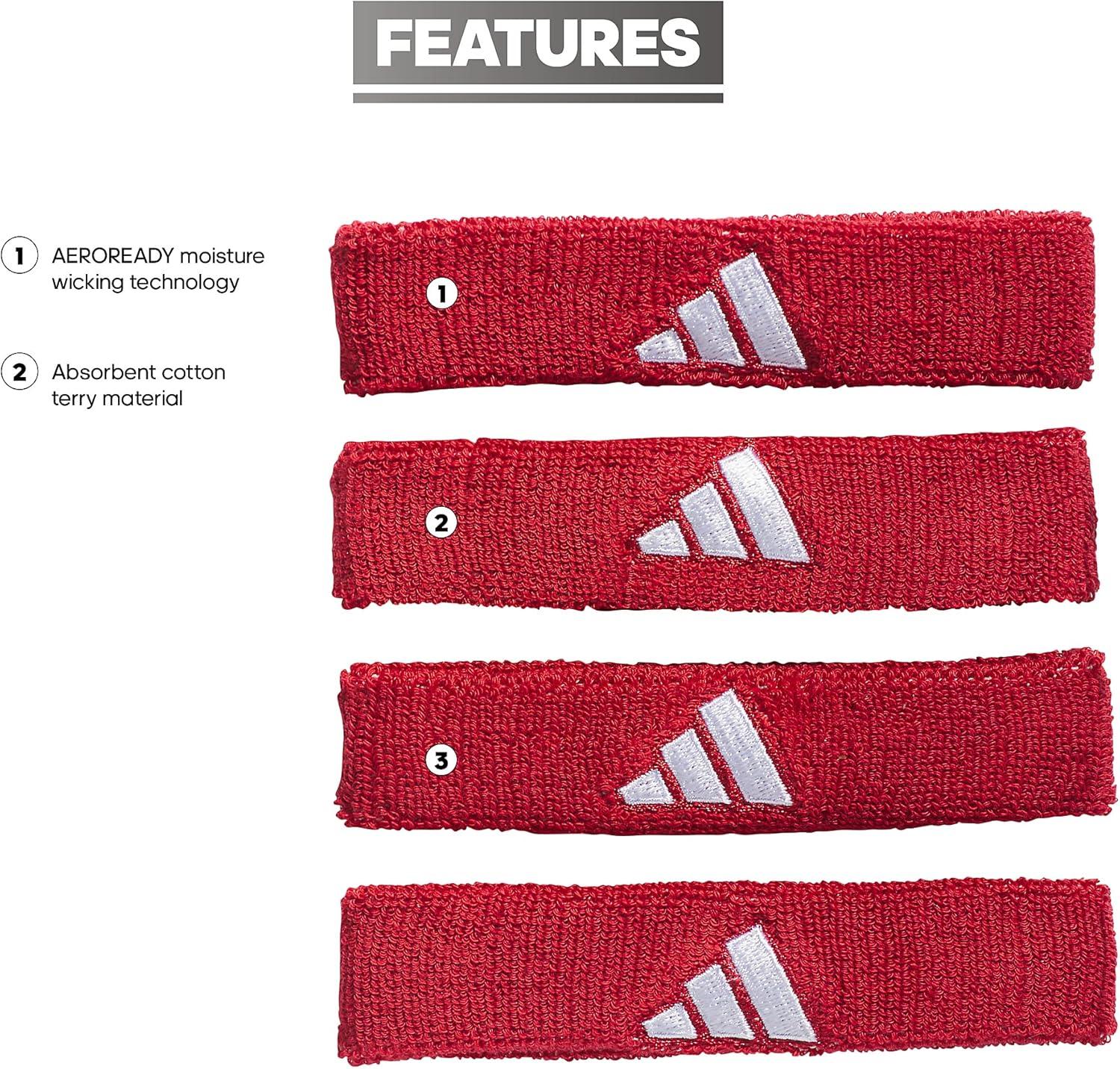 image:imageadidas Interval Muscle Bicep Band MultipackTeam Power Red 2White