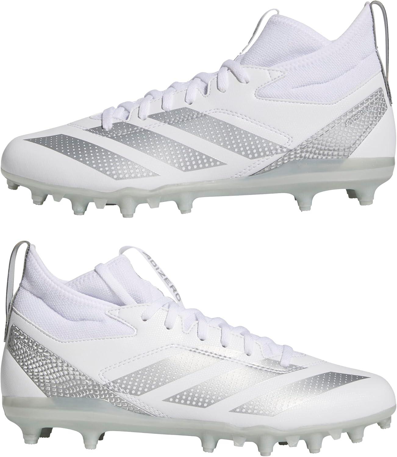 image:imageadidas Mens Adizero Impact2 American FootballWhiteSilver MetallicWhite