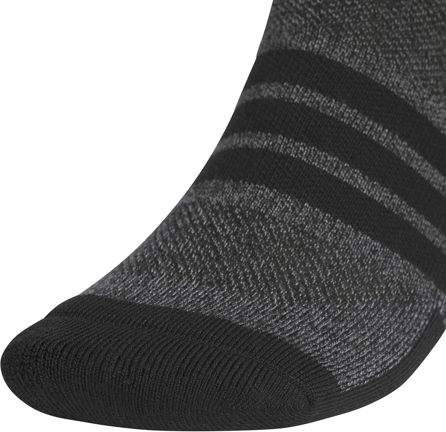 image:imageadidas Mens Cushioned X Socks 3 Pairs Multiple Heights Durable amp ComfortableBlackOnix GreyCrew4