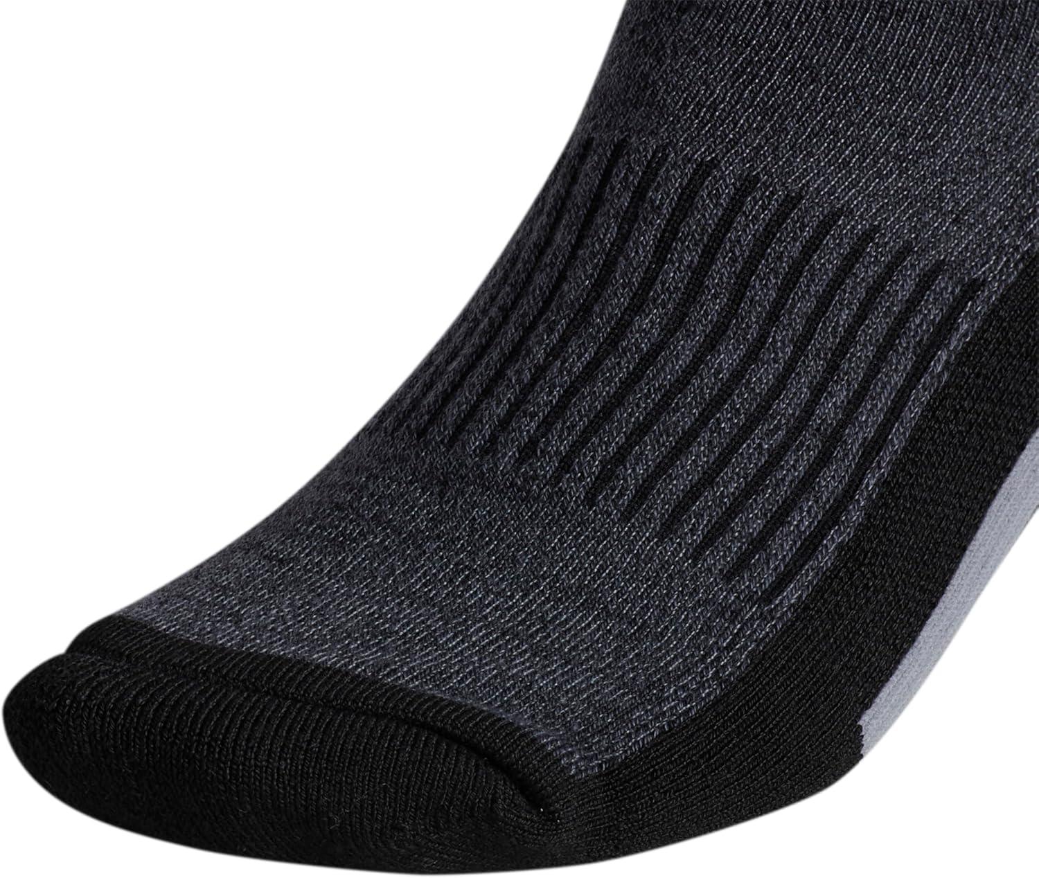 image:imageadidas Mens Cushioned X Socks 3 Pairs Multiple Heights Durable amp ComfortableBlackOnix GreyGreyQuarter3