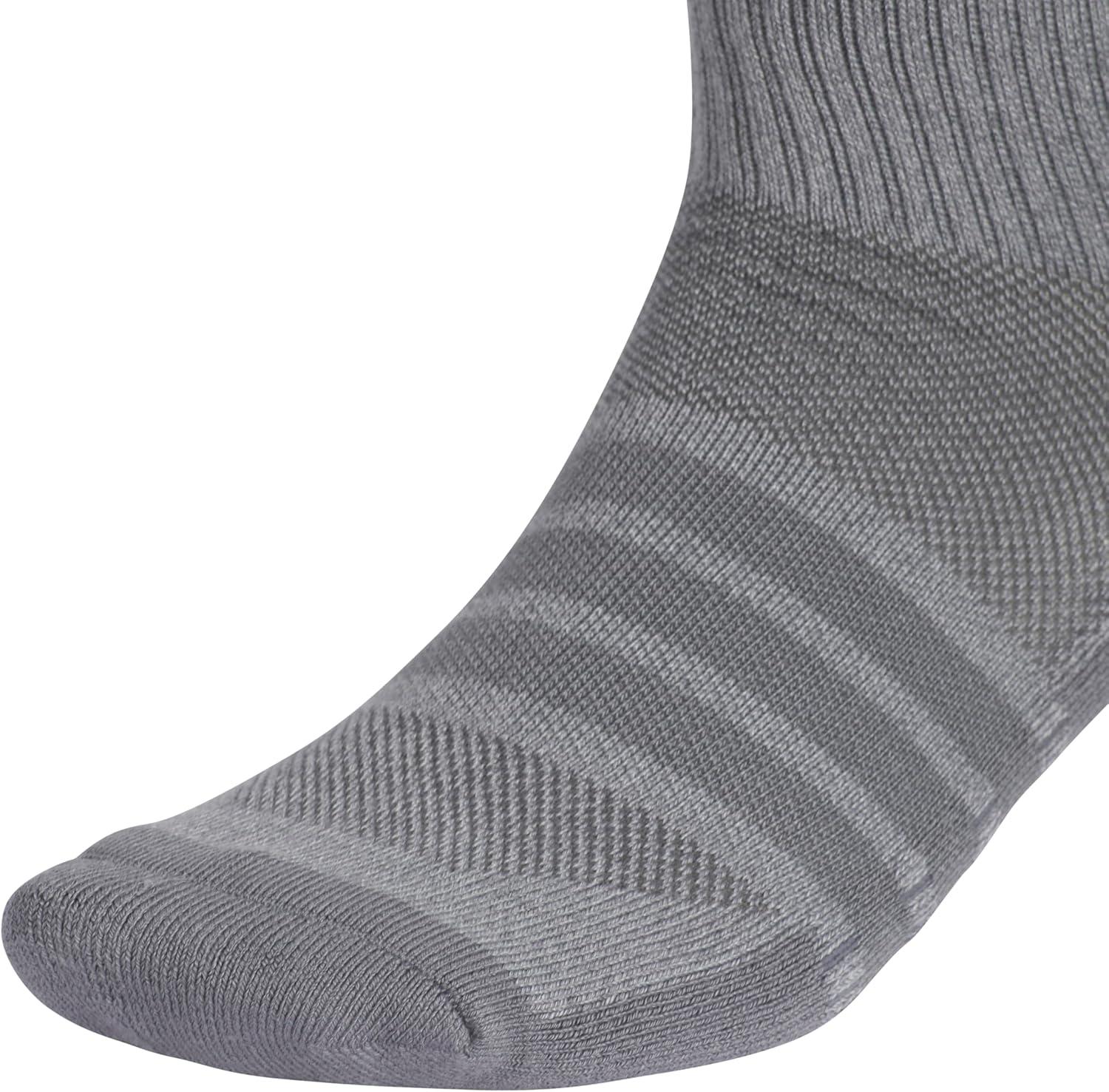 image:imageadidas Mens Cushioned X Socks 3 Pairs Multiple Heights Durable amp ComfortableOnix GreyGreyCrew4