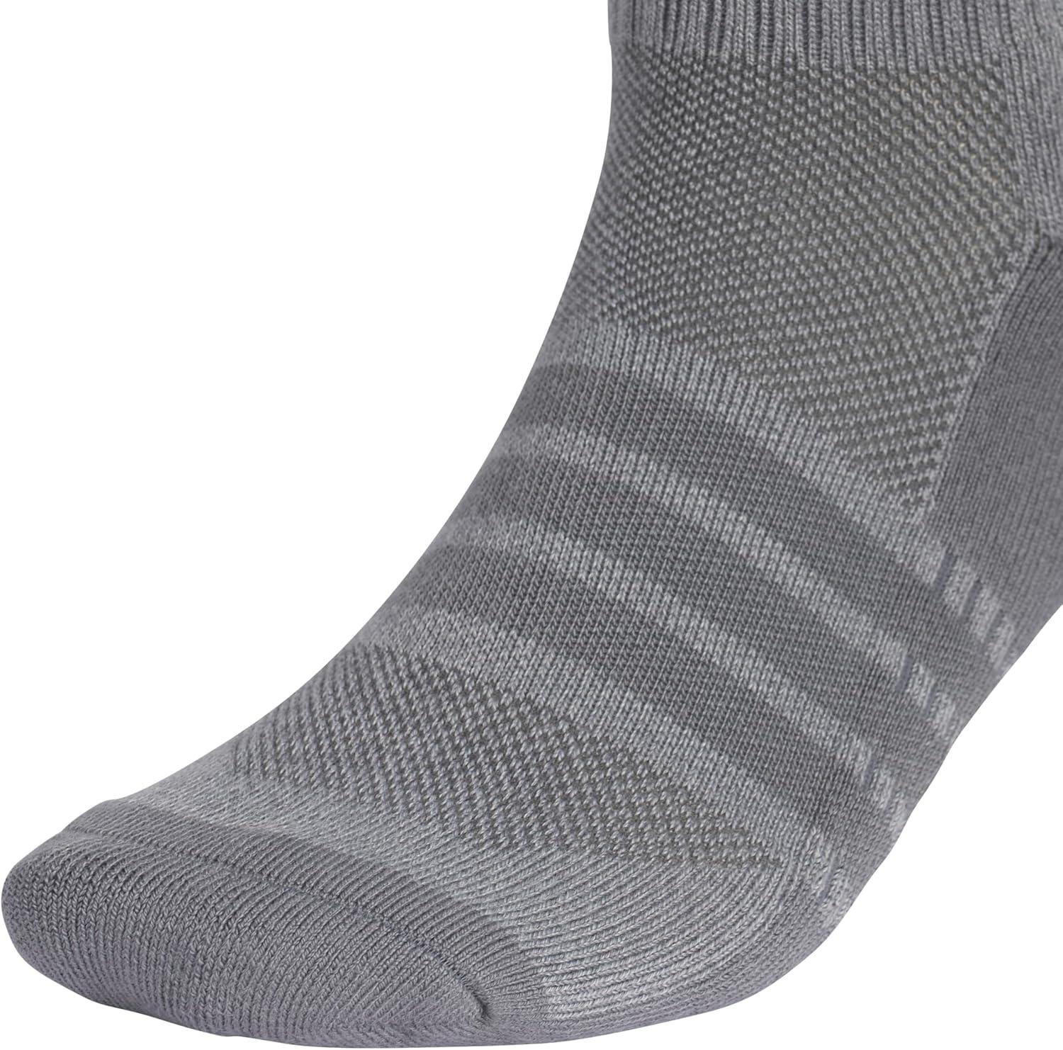 image:imageadidas Mens Cushioned X Socks 3 Pairs Multiple Heights Durable amp ComfortableOnix GreyGreyQuarter4