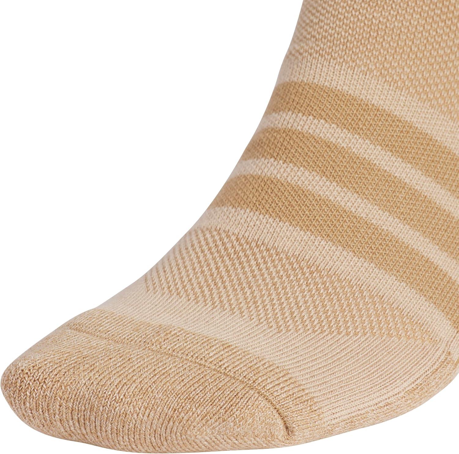 image:imageadidas Mens Cushioned X Socks 3 Pairs Multiple Heights Durable amp ComfortableWarm Sandstone Beige Raw DesertCrew4