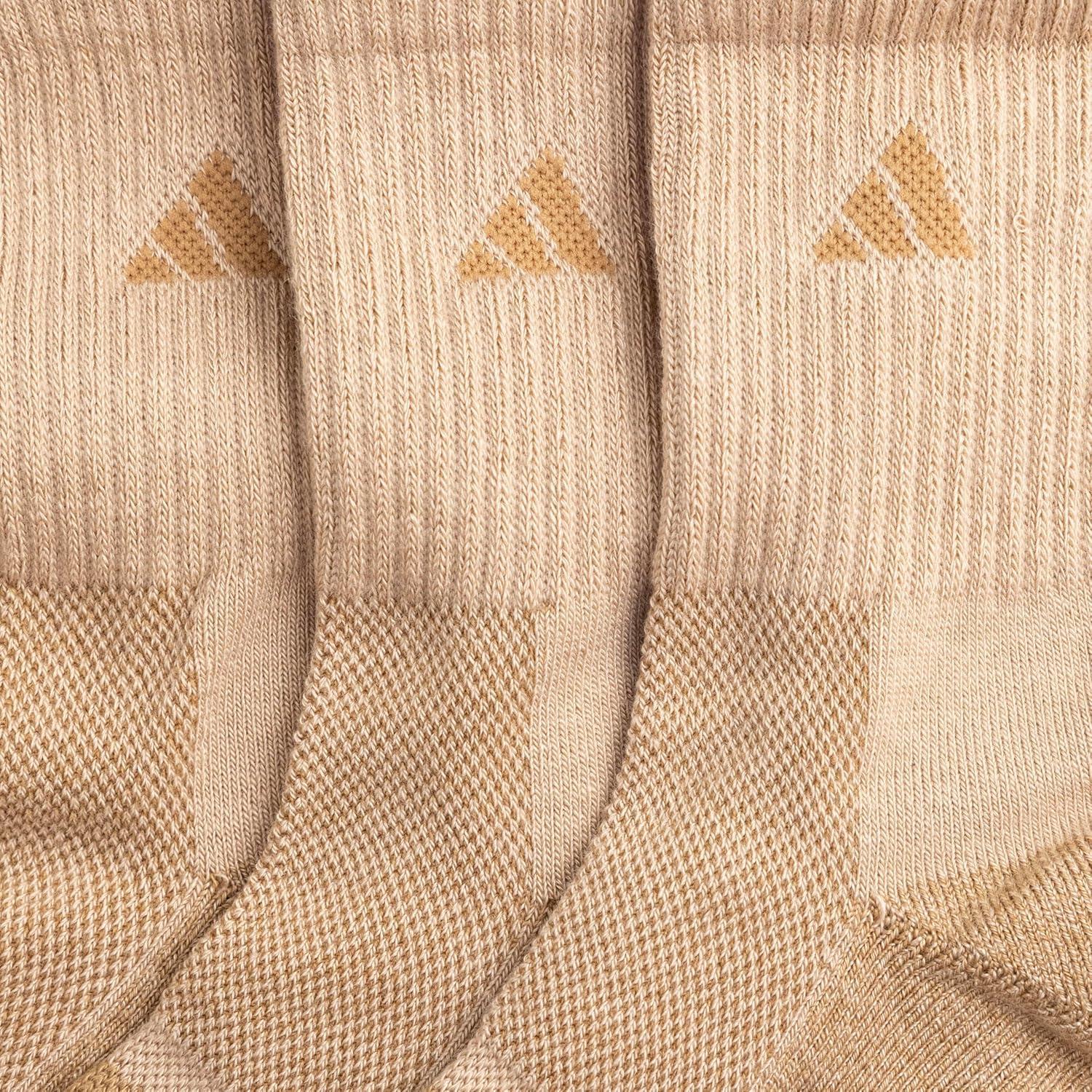 image:imageadidas Mens Cushioned X Socks 3 Pairs Multiple Heights Durable amp ComfortableWarm Sandstone Beige Raw DesertMidcrew4