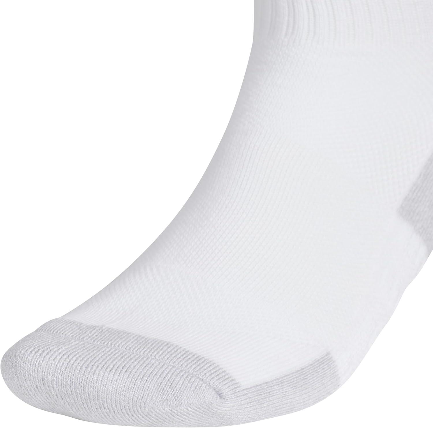 image:imageadidas Mens Cushioned X Socks 3 Pairs Multiple Heights Durable amp ComfortableWhiteClear Onix GreyCrew4