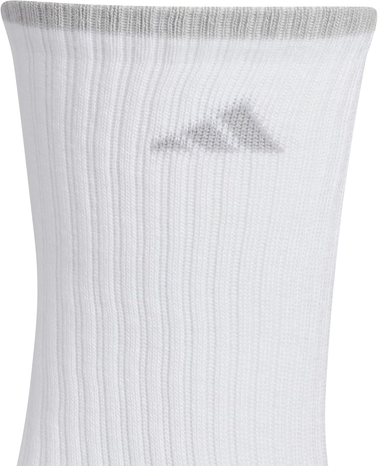 image:imageadidas Mens Cushioned X Socks 3 Pairs Multiple Heights Durable amp ComfortableWhiteClear Onix GreyCrew4