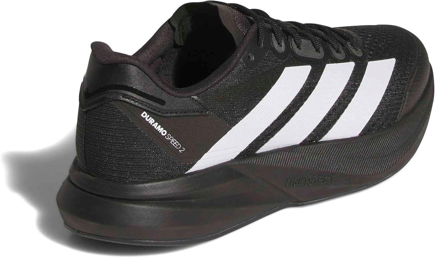 image:imageadidas Mens Duramo Speed 2 Running ShoeBlackWhiteCarbon