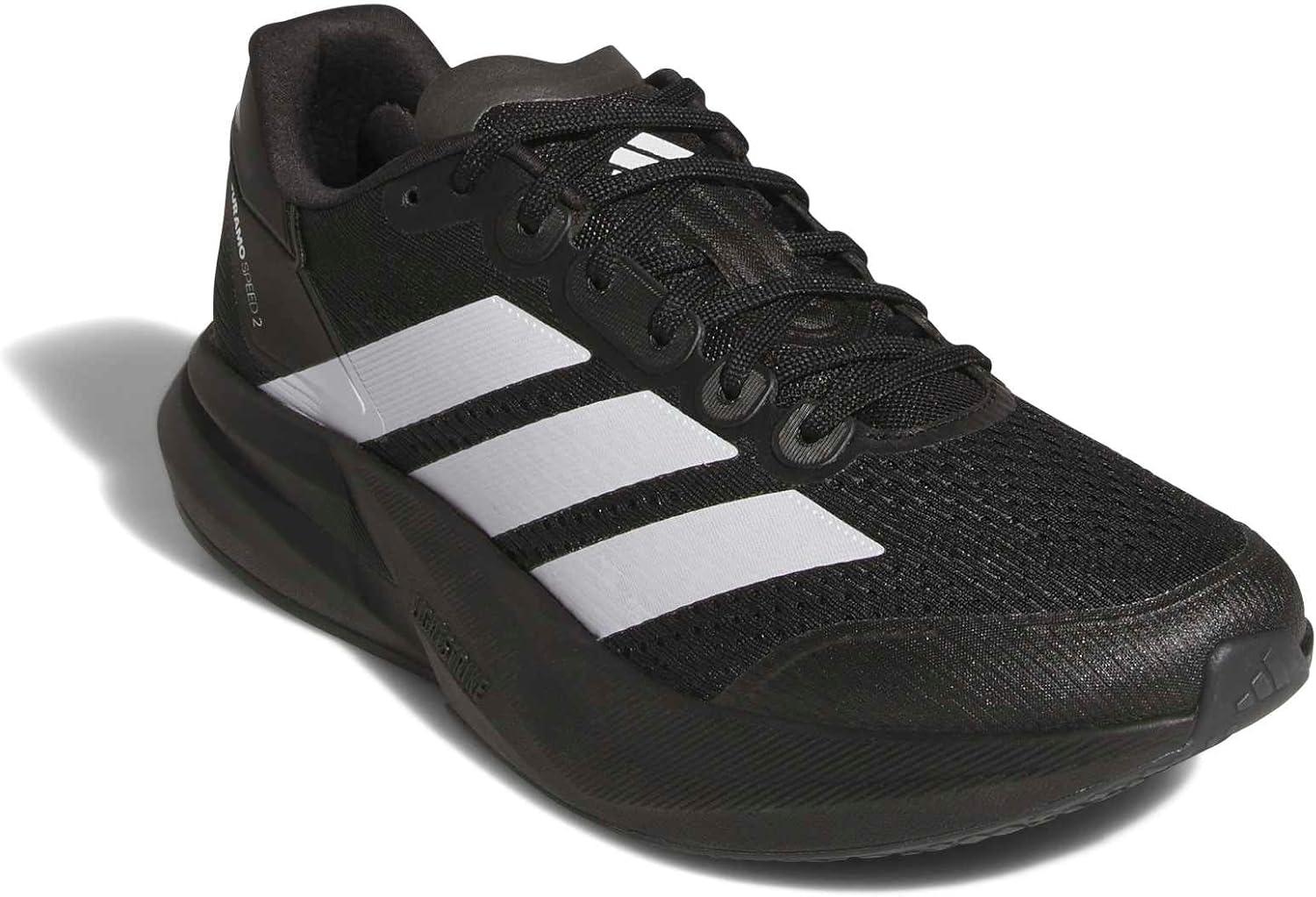 image:imageadidas Mens Duramo Speed 2 Running ShoeBlackWhiteCarbon