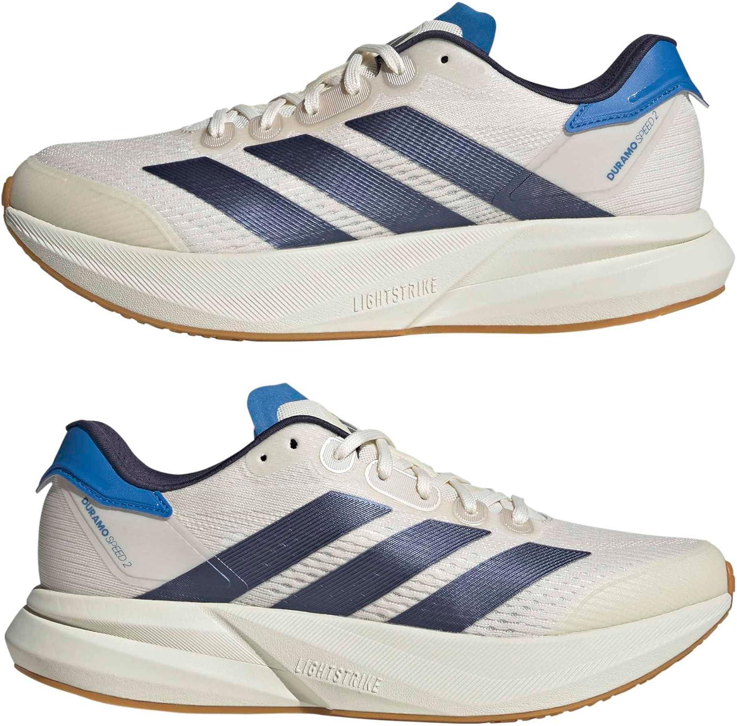 image:imageadidas Mens Duramo Speed 2 Running ShoeChalk WhiteShadow NavyRay Blue